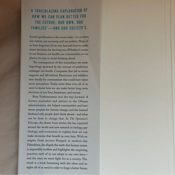 🟢 The Optimist's Telescope by Bina Venkataraman | Self-Help | Hardcover Book - Picture 4 of 9